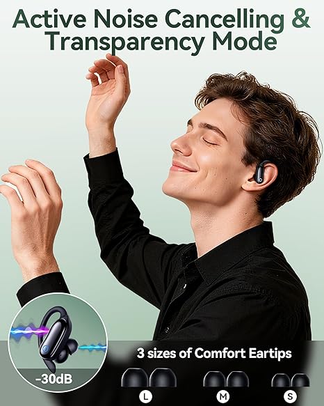 Active Noise Cancelling Ear Buds: Wireless Earbuds